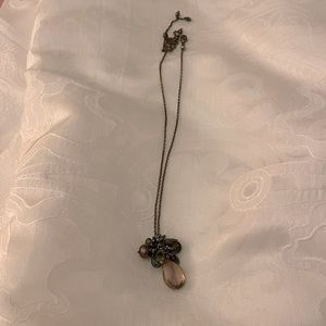 Choker necklace sterling silver with freshwater pearls and crystals